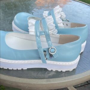 Light Blue Mary Jane Shoes